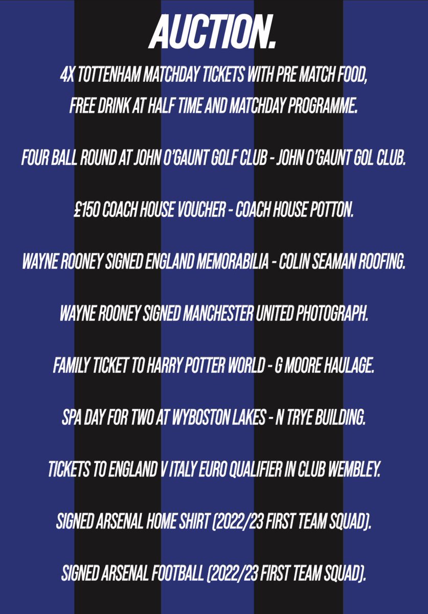 babcharitygame's tweet photo. AUCTION PRIZES ARE IN 🚨💙

Thanks everyone for support so far, share this post and get word round as much as possible not long to go now ⚽️ https://t.co/803SaZvDA2