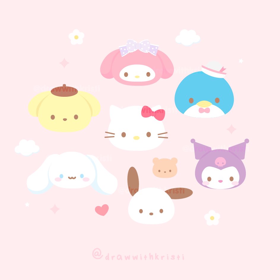 drawwithkristi's tweet image. In my Sanrio era 💕☁️🌸