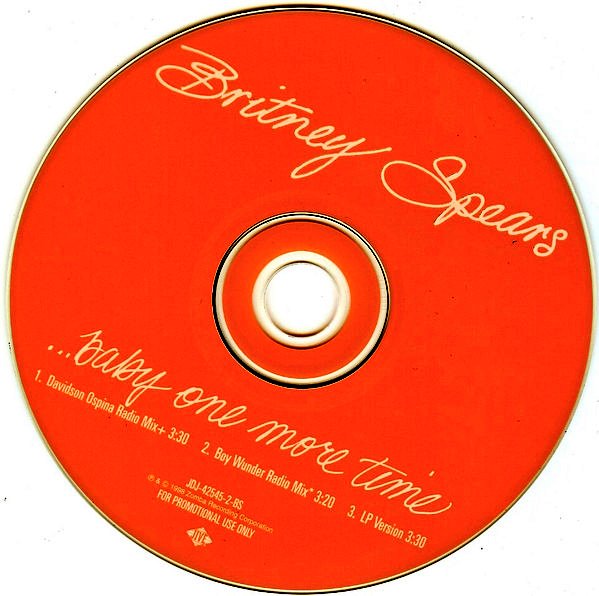 y2k on Twitter "💿 "...Baby One More Time" US promo single / 1998"