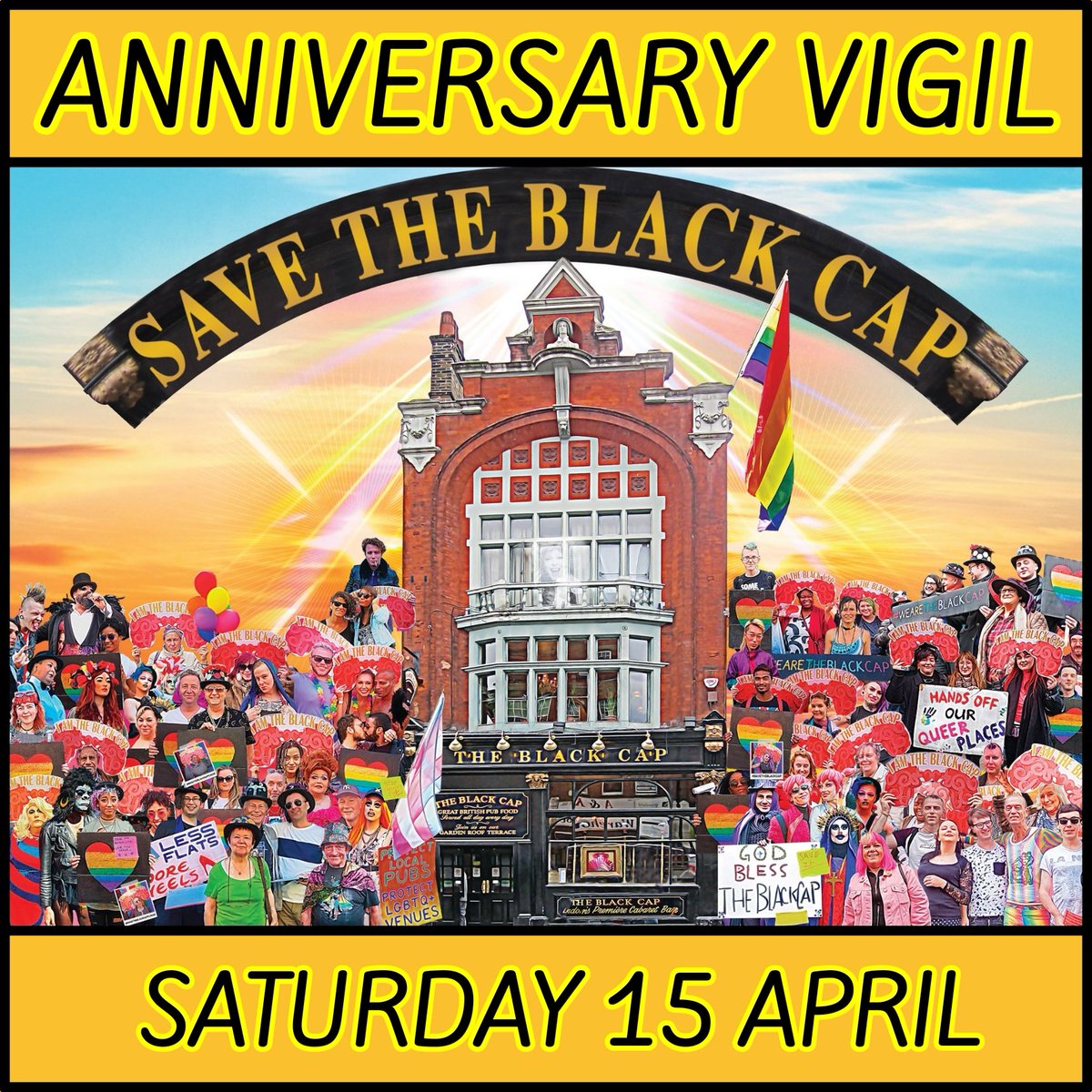 It's eight years this week since #TheBlackCap was outrageously closed. #WeAreTheBlackCap campaign has never given up ... we've stopped the Cap becoming a coffee shop, flats, swanky pizza joint... fought bitter challenges to the protections and won. (1/3)