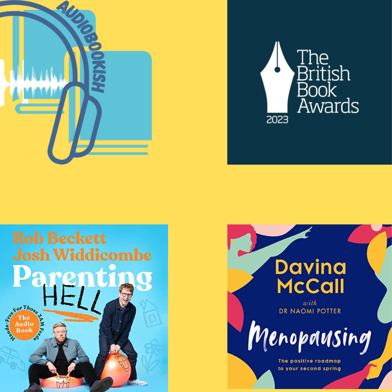 audiobookishpod's tweet photo. Dropping tomorrow! The first in our #BritishBookAwards specials! We kick off with reviews of #ParentingHell by Rob Beckett and Josh Widdicombe and #Meopausing by Davina McCall and Dr Naomi Potter. https://t.co/er3kaGjFCw