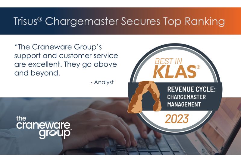 sentrydata's tweet image. Why isn’t your organization working with the best? BEST IN KLAS®. Learn more about Trisus® Chargemaster. lnkd.in/gTATCEBc #BIK #BestinKLAS2023 #BIK2023