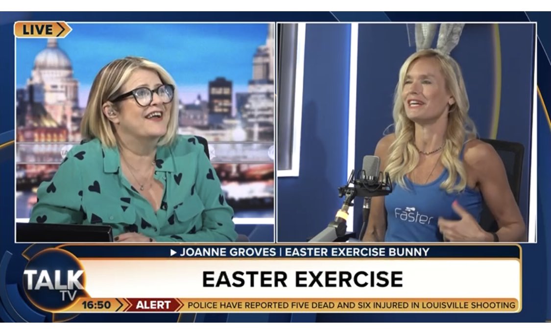 jo8acow's tweet photo. Face for Radio- Voice for TV- Thank you for having me today @TalkTV @PetrieHosken taking inspiration to move more! From simple tasks that eggcite you, to social adventures and more! https://t.co/Vcg86Of5z1
