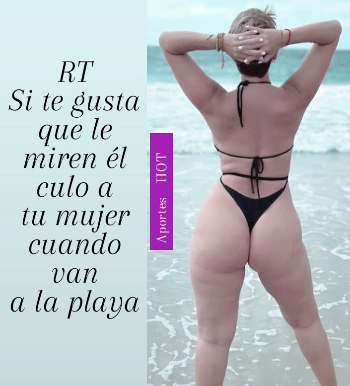 Comenta con una foto de su esposa con bikini asi