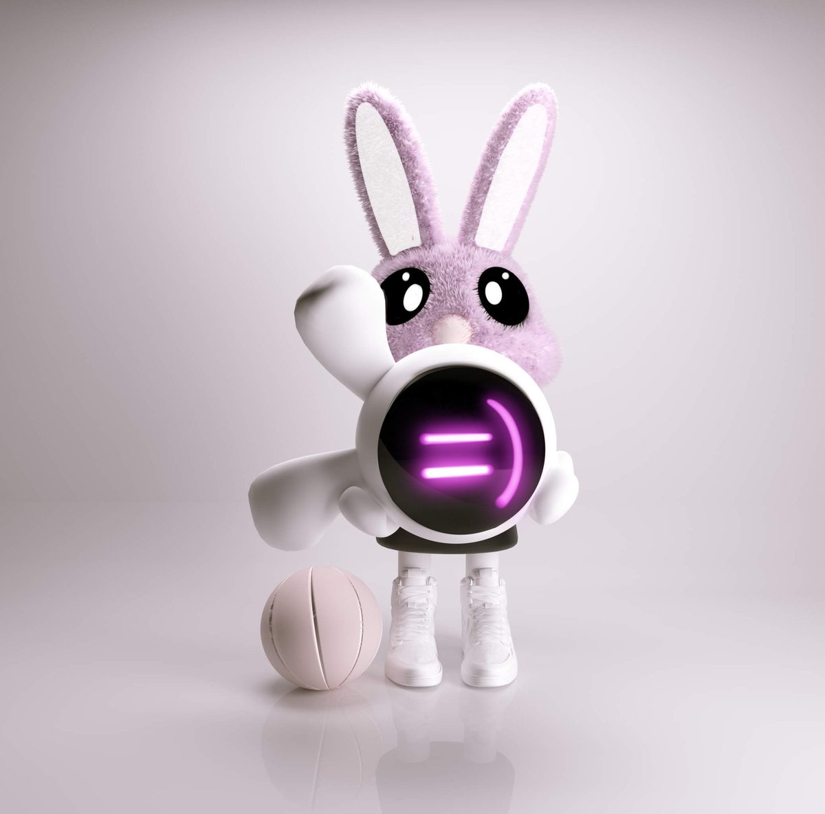 One in a million :) #emocryptart #charactordesign #bunnylife #artforlove #designworld #nikelover #bballer #web3 #nftart