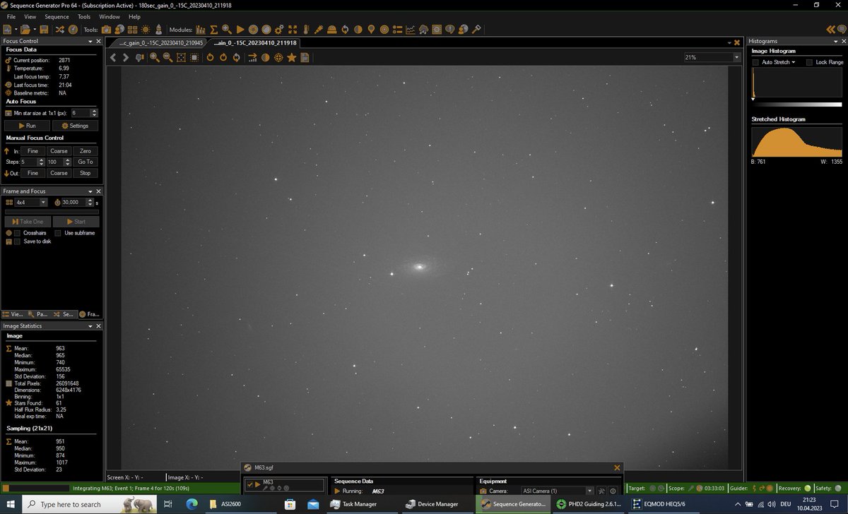 Hello M63 - the Sunflower Galaxy 📷 #astronomy #astrophotography #deepskyphotography