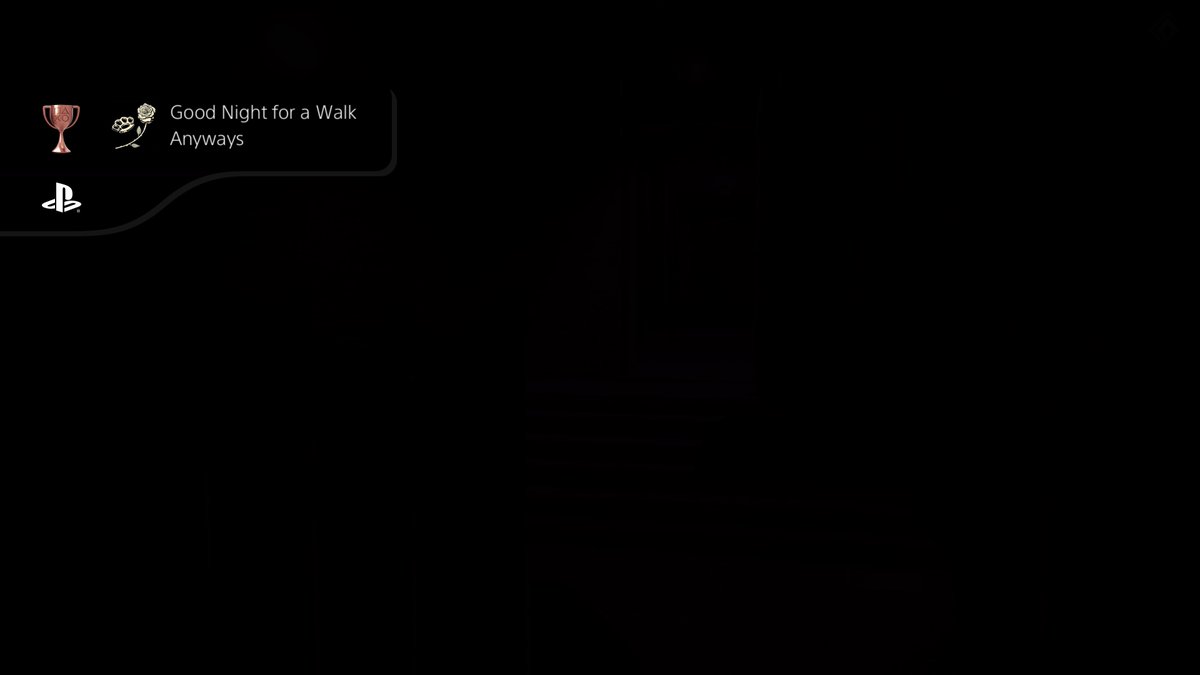 WildboyBmore's tweet image. Mafia: Definitive Edition
Good Night for a Walk Anyways (BRONZE)
#PlayStationTrophy #PS5Share, #MafiaDefinitiveEdition
