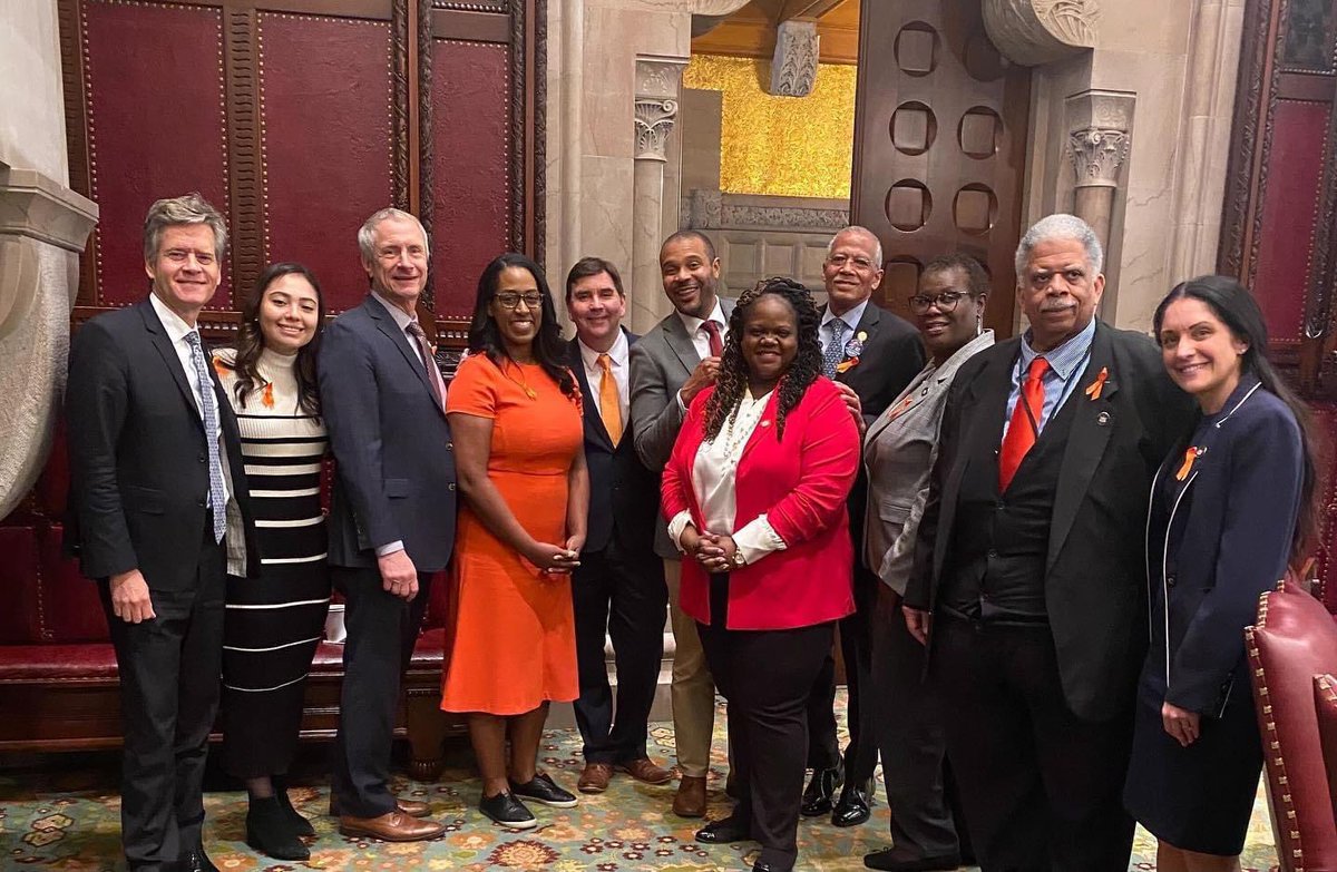 Proud to stand with my colleagues, wearing orange, in support of an 8.5% COLA. As Chair of the Senate Disabilities Committee we must provide significant financial support to rebuild the workforce in OPWDD, as well as, OMH, OASAS, SOFA, OCFS and OTDA. And yes, that says 8.5!