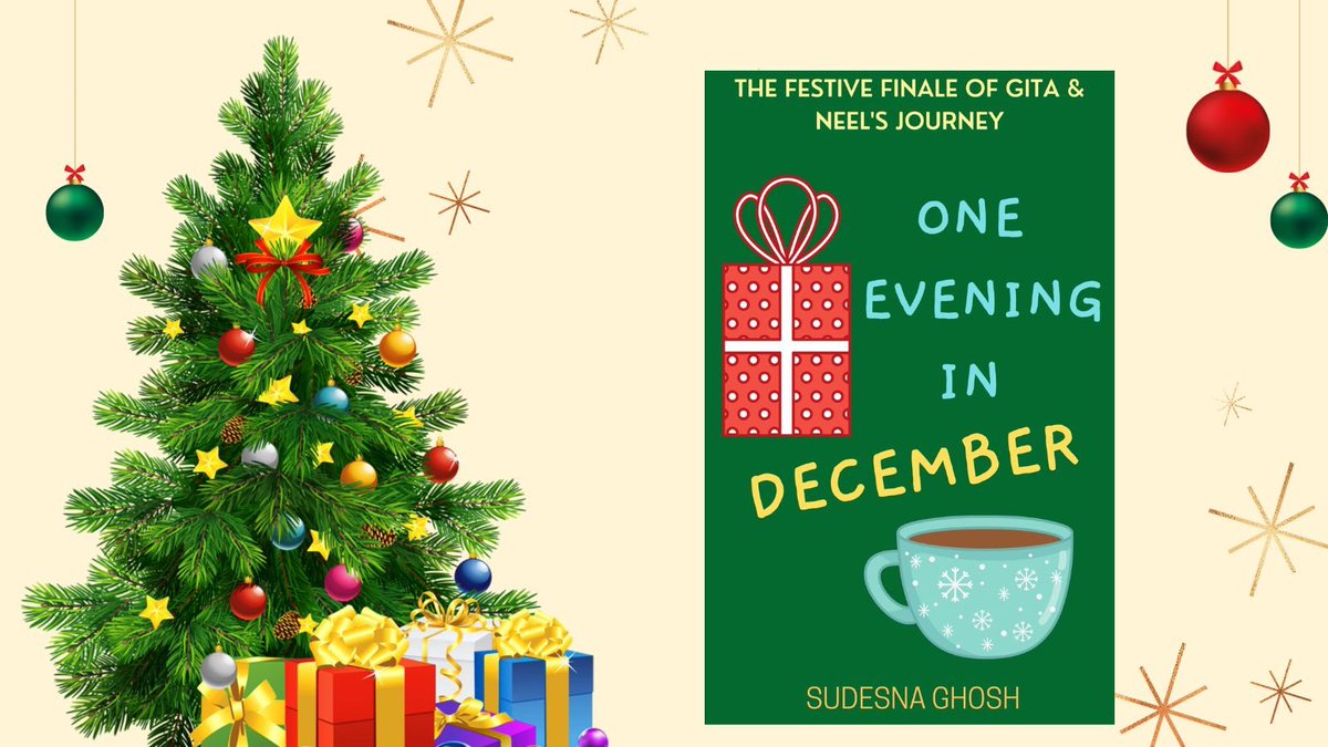 Please read One Day in October &amp; One Night in November first🙂

amazon.in/One-Evening-De…

amazon.com/One-Evening-De…

amazon.co.uk/One-Evening-De…

#shortstory #romance #christmas #booktwt #series #family