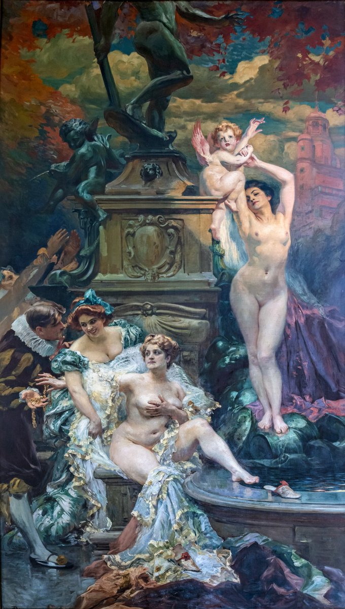 solisolsoli's tweet photo. La Fontaine de Jouvence, c. 1908, by Paul-Jean-Louis Gervais https://t.co/PUo8yb7Ppe