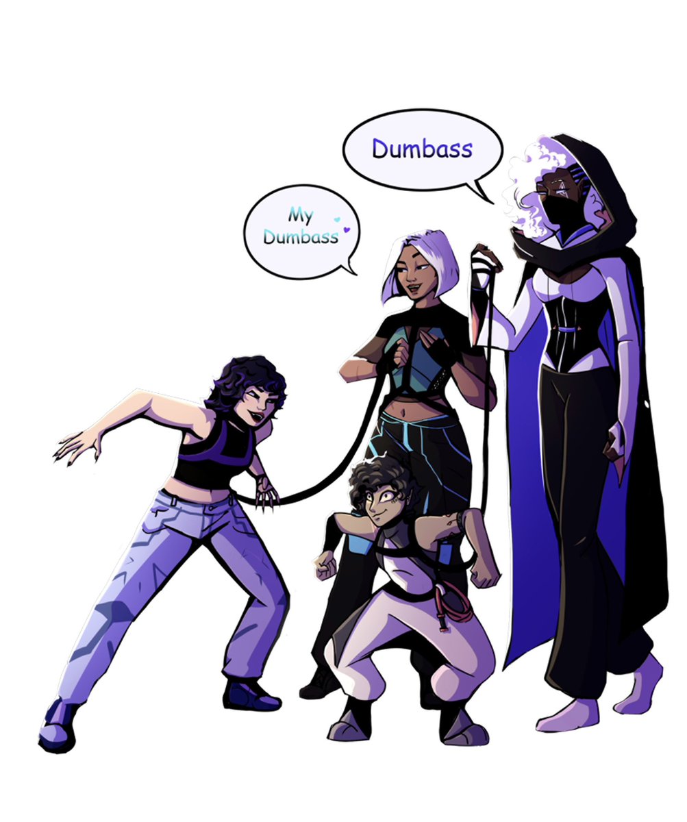 Chaos_C_Comics's tweet photo. Enola and @FizzUnzipped here with a collab 🦇👻

What would happen if characters from the different stories met each other? Bonding of course. 

#MCMcomiccon #digitalart #ComicArt https://t.co/REGMLBCSLb