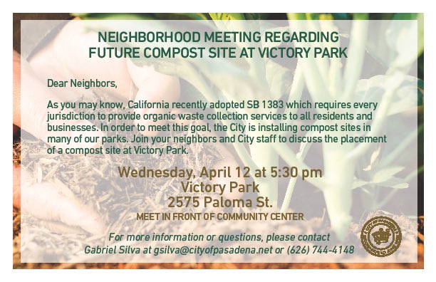 pasadenaD4's tweet photo. Victory Park Compost Site Workshop Wednesday https://t.co/ZjvFArcXA8