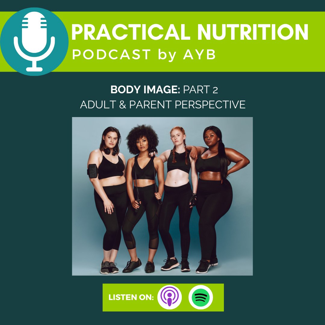 Listen to our newest episode of the Practical Nutrition Podcast: Factors that Impact Body Image- Part 2. spotifyanchor-web.app.link/e/t3AhTEjmTyb