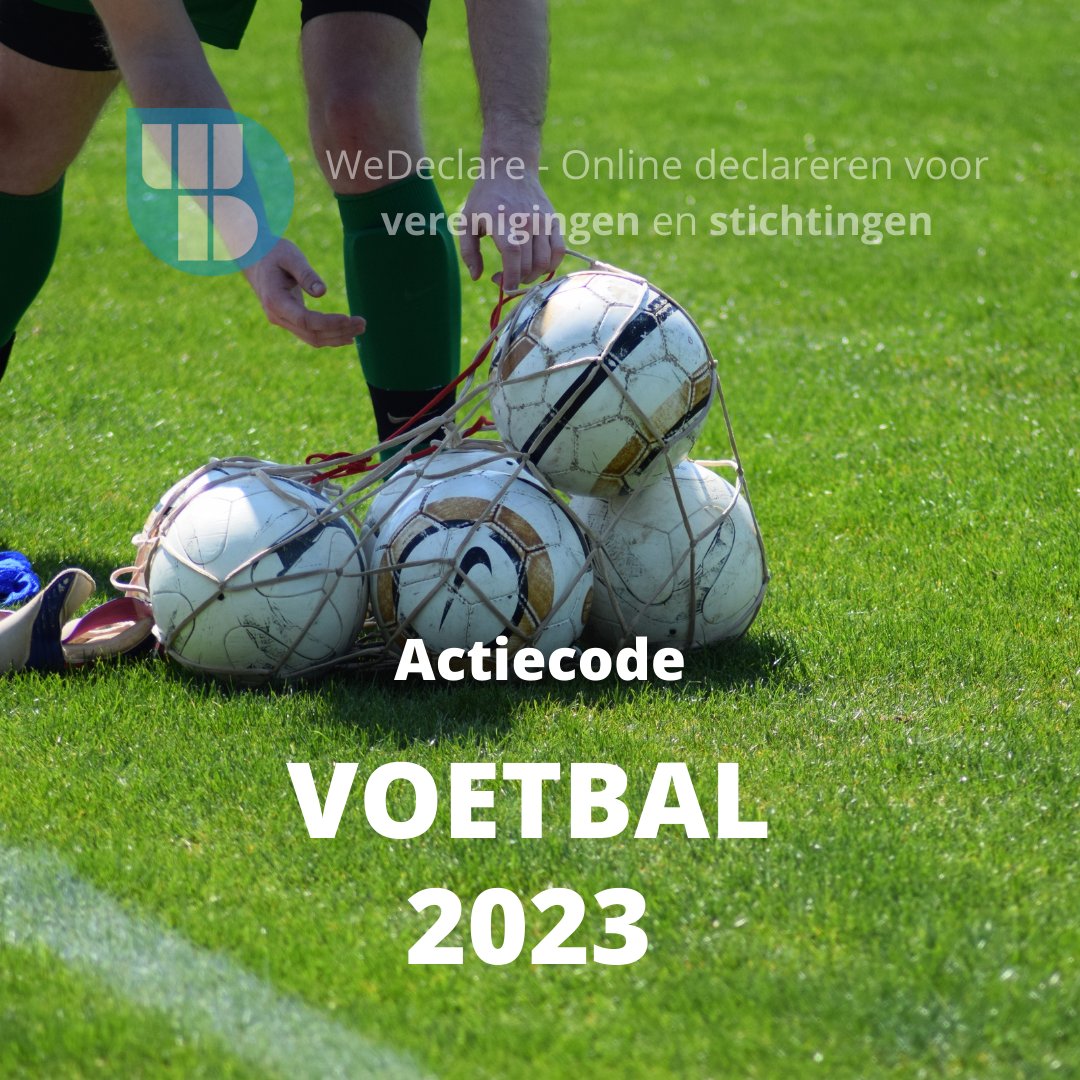 WD gratis uitproberen tot eind 2023? 

Gebruik dan de actiecode Voetbal2023, als je organisatie actief is in de voetbalwereld. 

Geen juiste actiecode gevonden? Vraag dan een code aan op onze website; wedeclare.nl

Veel declaratiegemak toegewenst!

#WD #Voetbal