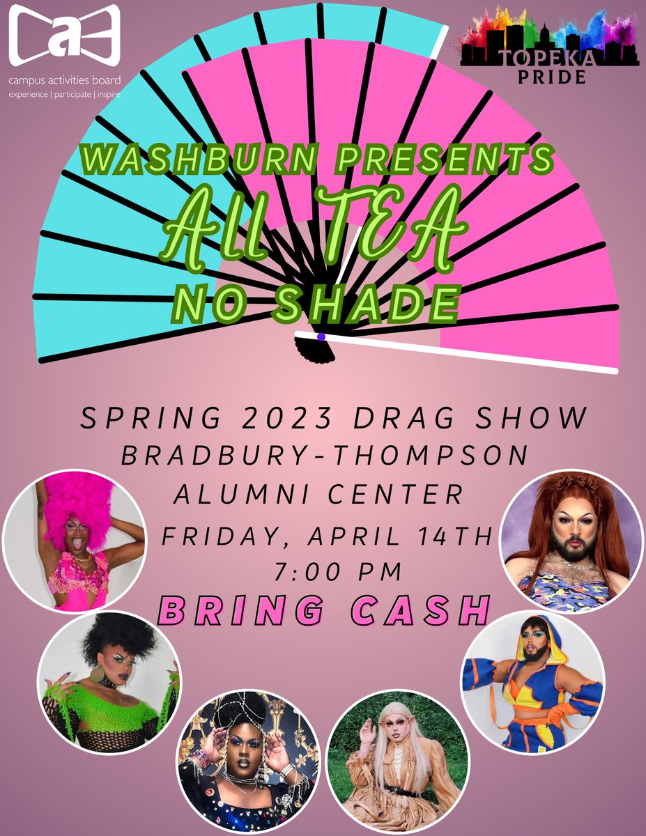 Join us this Friday for a spectacular performance showcasing six of our local Drag Queens. All are welcome and free to attend!😎🥤