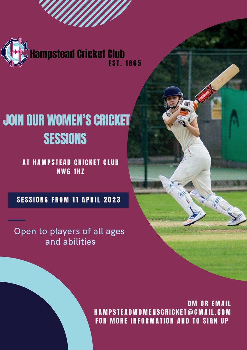 As we do every year we're running free trial sessions for new women and non binary players. Hope you can join us for one... We start from tomorrow. Details below!