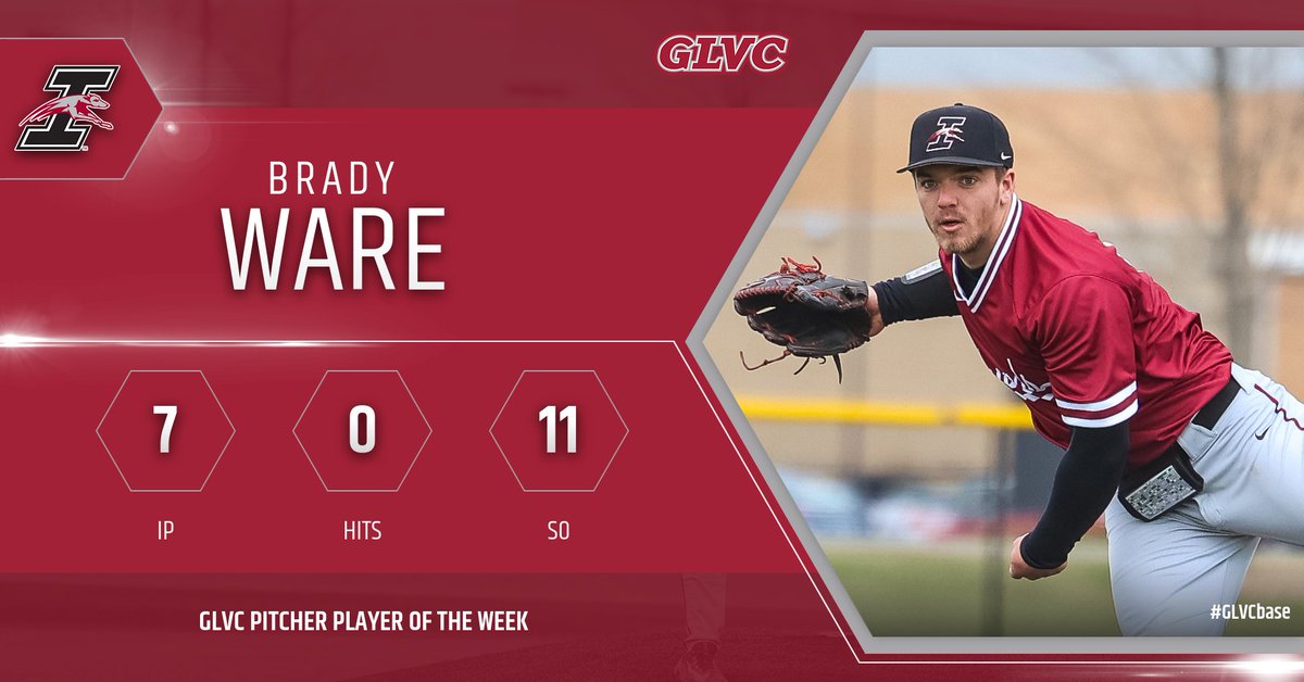 ⚾️ | Making NCAA history is a surefire way to earn #GLVCbase Pitcher of the Week! Congrats, Brady! 

🔗 athletics.uindy.edu/news/2023/4/10…