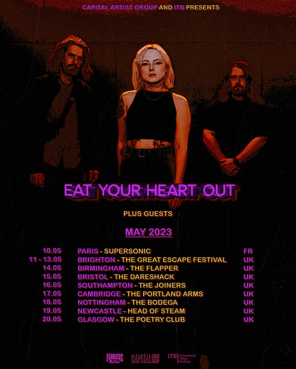 ICYMI: UK/France, catch <a href="/eyhoband/">eat your heart out</a> on their headlining tour next month!