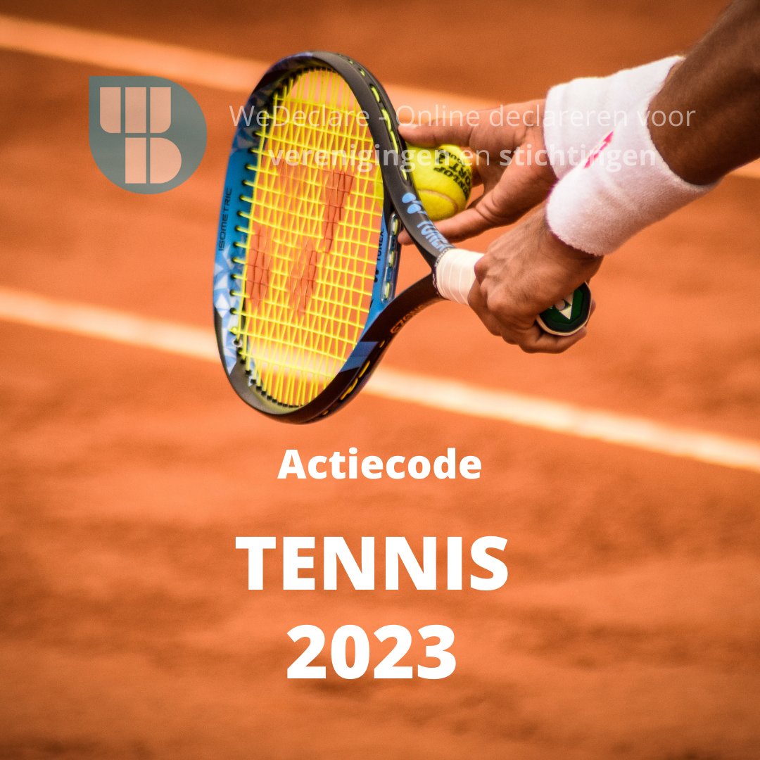 WD gratis uitproberen tot eind 2023? 

Gebruik dan de actiecode Tennis2023, als je organisatie actief is in de tenniswereld. 

Geen juiste actiecode gevonden? Vraag dan een code aan op onze website; wedeclare.nl

Veel declaratiegemak toegewenst!

#WD #Tennis