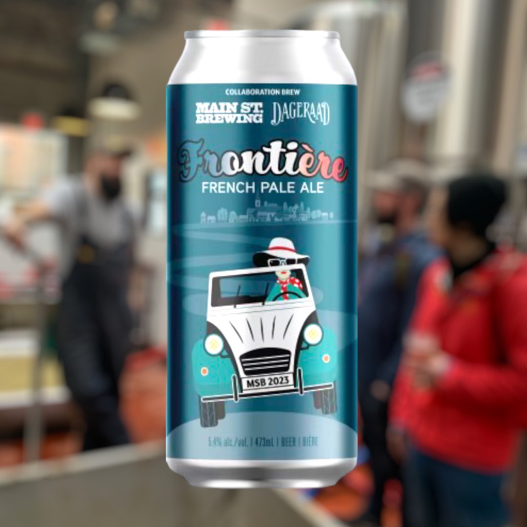 MainStBrewing (@mainstbrewing) on Twitter photo STOKED to announce that we’re collaborating with the fine folks <a href="/DageraadBeer/">Dageraad Brewing</a> on a new FRONTIÈRE French Pale Ale that will debut down on Main St. in early May. Stay tuned for more details on this collab in the coming weeks!
🇫🇷🤝🍻🧑🎨 STOKED to announce that we’re collaborating with the fine folks <a href="/DageraadBeer/">Dageraad Brewing</a> on a new FRONTIÈRE French Pale Ale that will debut down on Main St. in early May. Stay tuned for more details on this collab in the coming weeks!
🇫🇷🤝🍻🧑🎨
