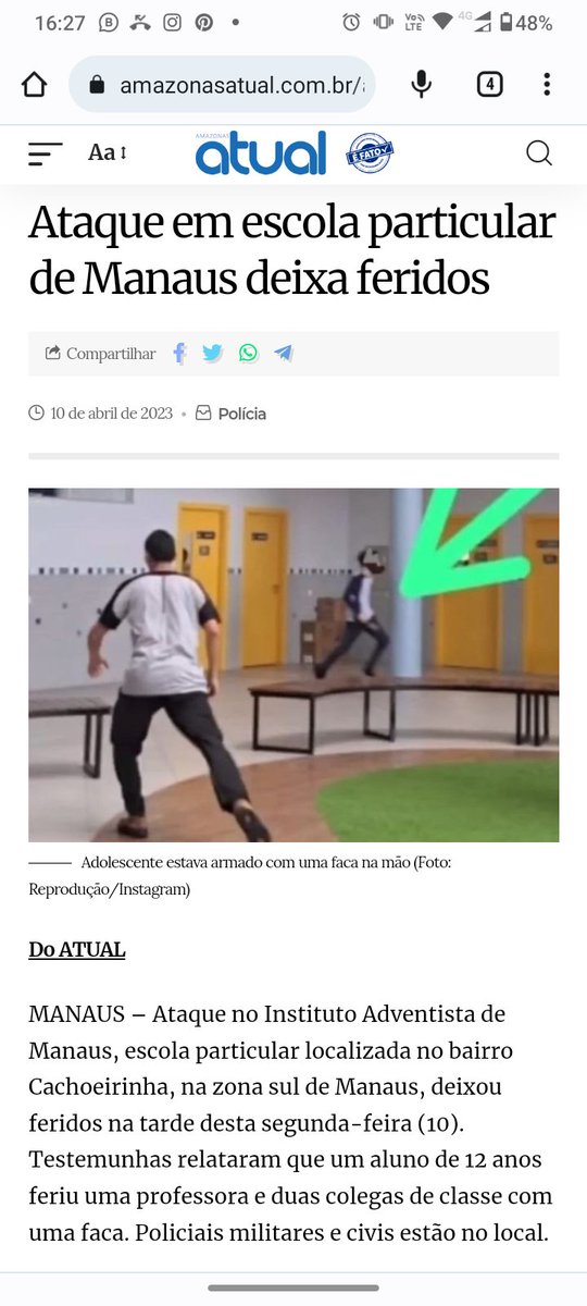 Mais um ataque em escolas. Vamos mesmo ficar parados sem fazer nada a respeito?!