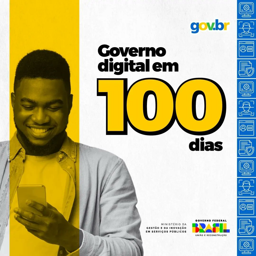digitalgovbr's tweet image. Em 1️⃣0️⃣0️⃣ dias, o novo governo colocou em prática seu compromisso de levar a transformação digital a todas as áreas da gestão, inovando em políticas públicas.

Saiba mais: bit.ly/3UoIkyO

#oBrasilVoltou #GovernoDigital #Inovação #Reconstrução