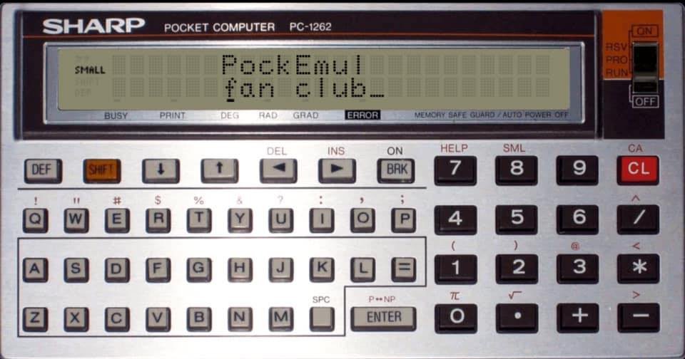You can now join the #pockemul Fan Club on Facebook ! Emulated calculators and cpocket computers from the 80s and 90s programs and code sessions can be shared - join in and spread the word --> bit.ly/PockemulFanClub <a href="/occitel/">Silicium</a> #RetroComputing #VintageComputing #VintageComputers