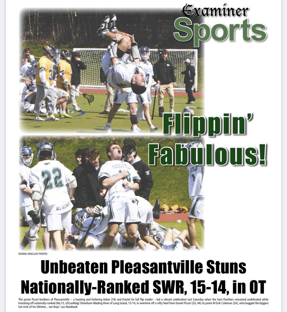 DirectRays's tweet photo. They were kinda flipping out over @pvillelacrosse @PVilleAthletics over the weekend &amp; @ExaminerMedia was there to catch em in the act after upset of nationally-ranked SWR of LI @greatkeepsakes on it https://t.co/tIgbshVTrO