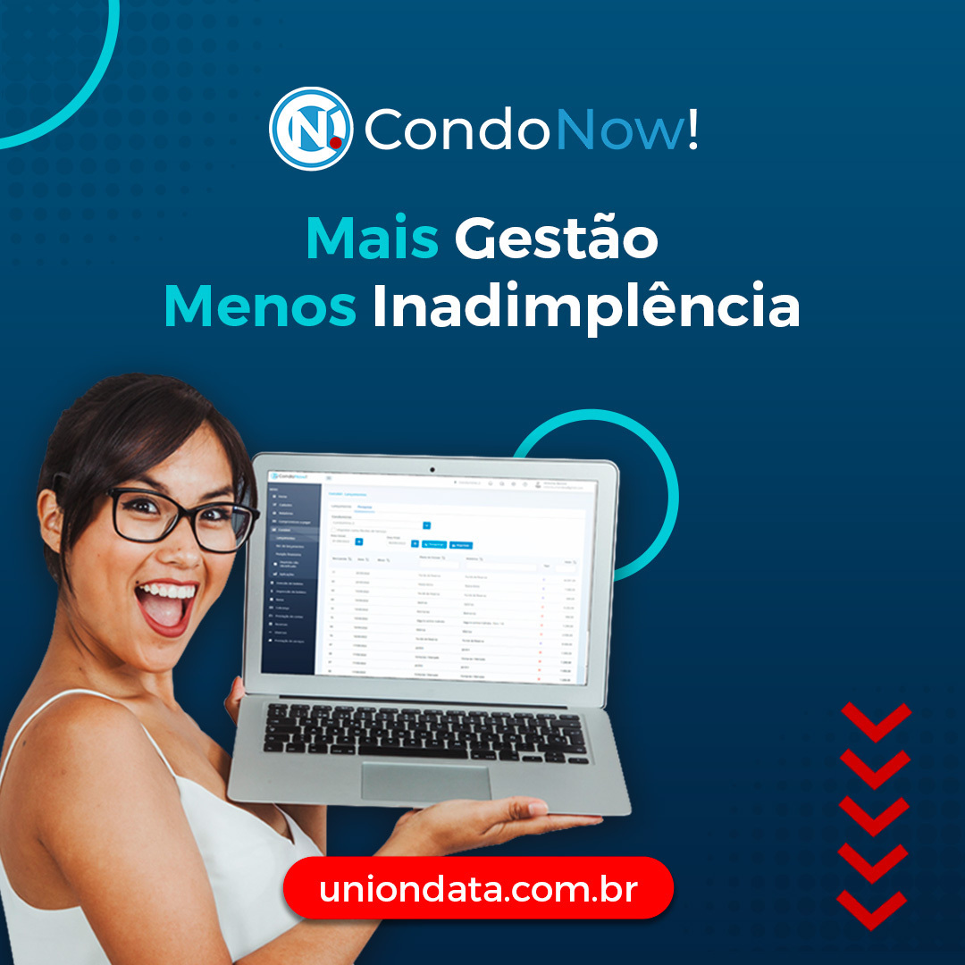 uniondata's tweet image. Com o Condonow você tem à disposição uma ferramenta completa que otimiza a gestão de cobrança em seu condomínio, com informações claras e assertivas sobre status de pagamentos.
.
.
.
#sistemaparacondomínio #condomínio #síndico #administradoradecondomínios