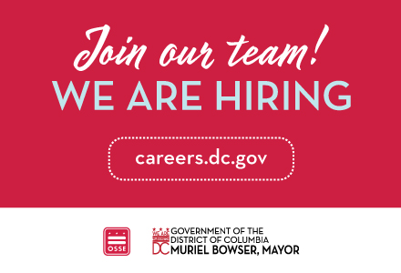 We're hiring! There's still time to register for the "Spring into a New Career" hiring fair. Explore the positions available at OSSE and register to attend by Wednesday, April 12. ow.ly/Zvbs50NEmRH