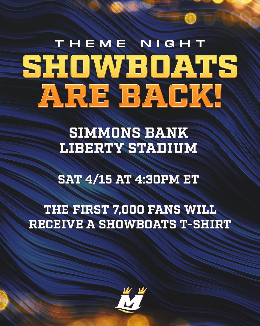 Simmons Bank Liberty Stadium Showboats 2025 List Gussi Kirsteni