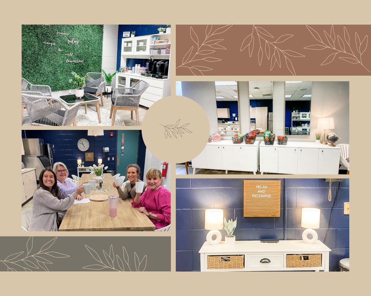 It's a great day to be a Cardinal! Our staff was overwhelmed by our amazing new lounge. We are so honored to have an amazing PTA. Thank you Vicki Lott, Leslie Tucker, and Libby Odom for all of your hard work this weekend renovating our lounge to surprise the staff this morning.