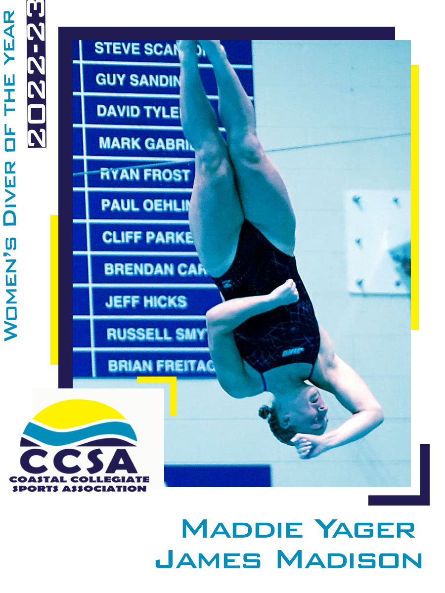 ASUN_Swim_Dive's tweet photo. She was Named the Women’s Most Outstanding Diver of the Championship at the CCSA Championships in which she scored a 313.00 in the finals.

@JMUSwimDive's Maddie Yager is the #CCSASD Women's Diver of the Year‼️ https://t.co/JmfMrdphgM