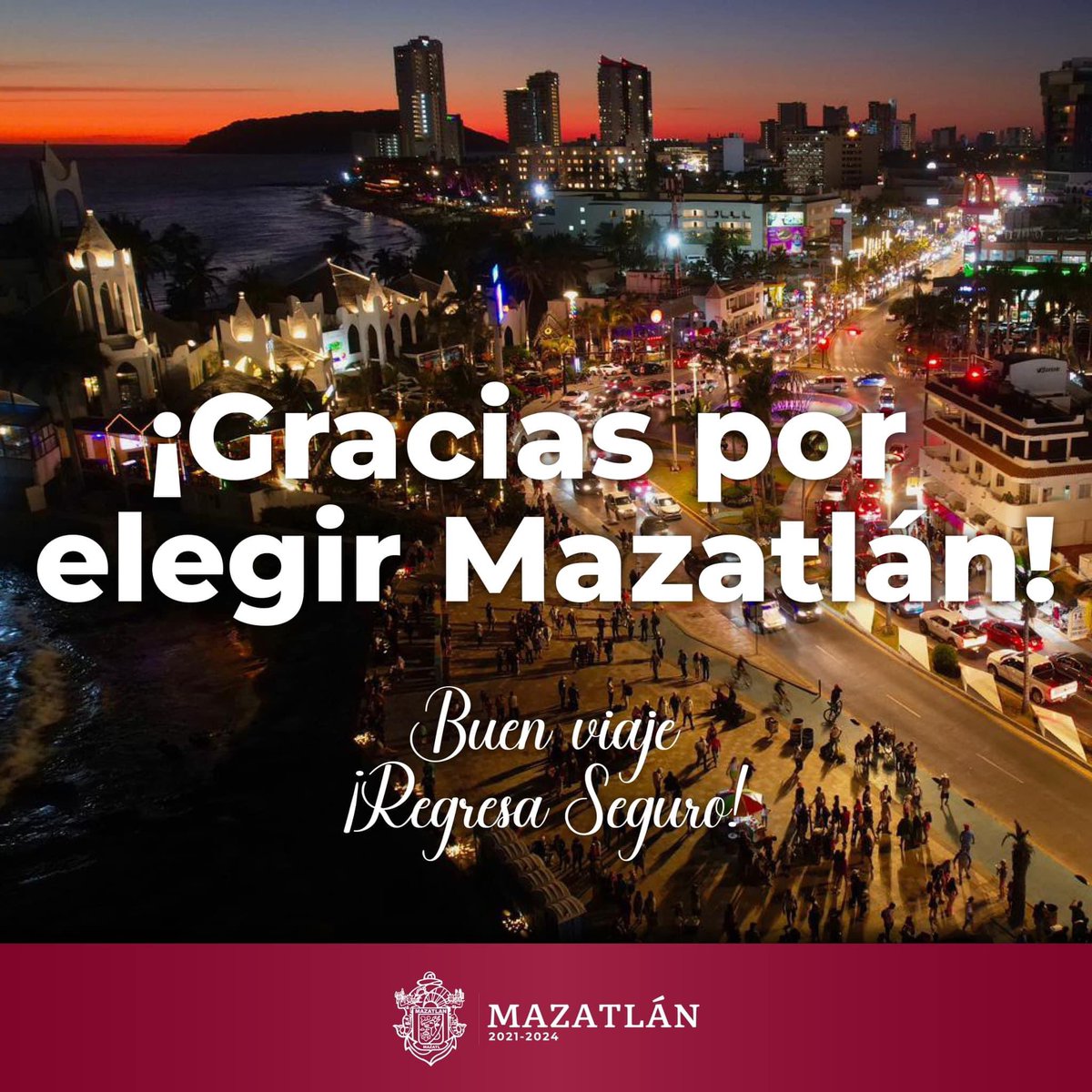 🌊⛱️Mazatlán de nueva cuenta se consolida esta Semana Santa como uno de los lugares favoritos de los turistas locales, nacionales  e internacionales. 

¡Gracias a todos por su visita y los esperamos el siguiente año!