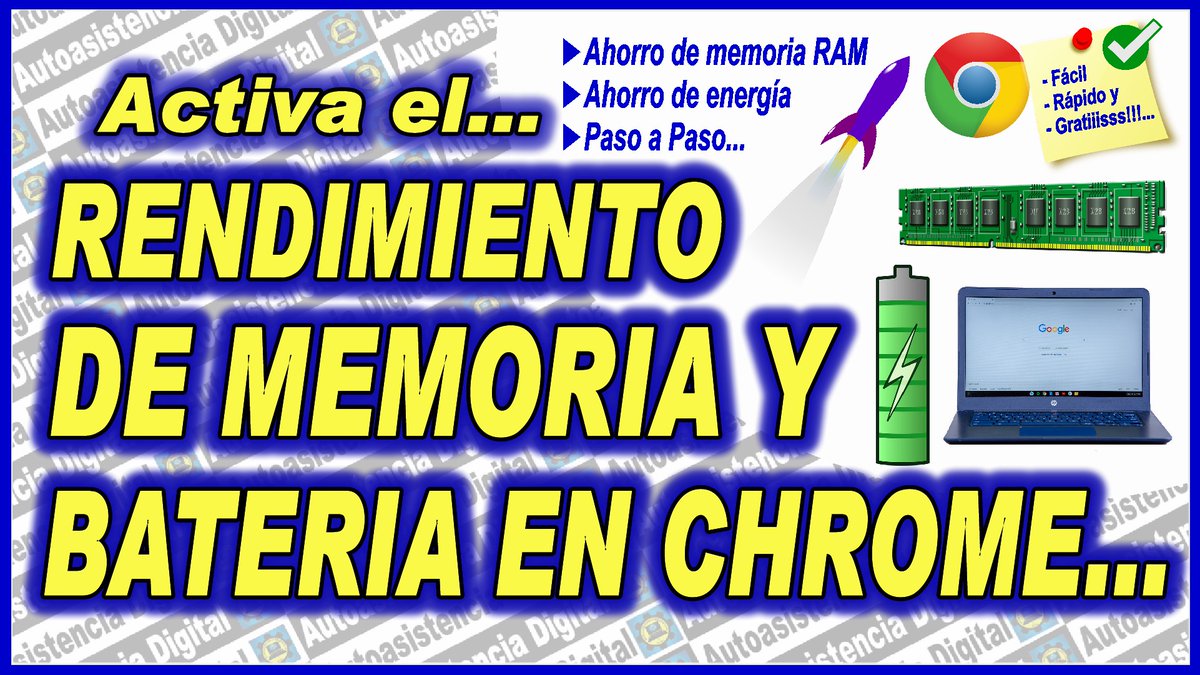 Como Activar el Rendimiento de Memoria y Energia en Google Chrome – Autoasistencia Digital autoasistenciadigital.com/activar-rendim… a través de <a href="/AutoasisDigital/">Autoasistencia Digital</a> #AhorroRAM #AhorrarBateria #Chrome #GoogleChrome #OptimizarRAM #Bateria #TrucosChrome #TipsChrome