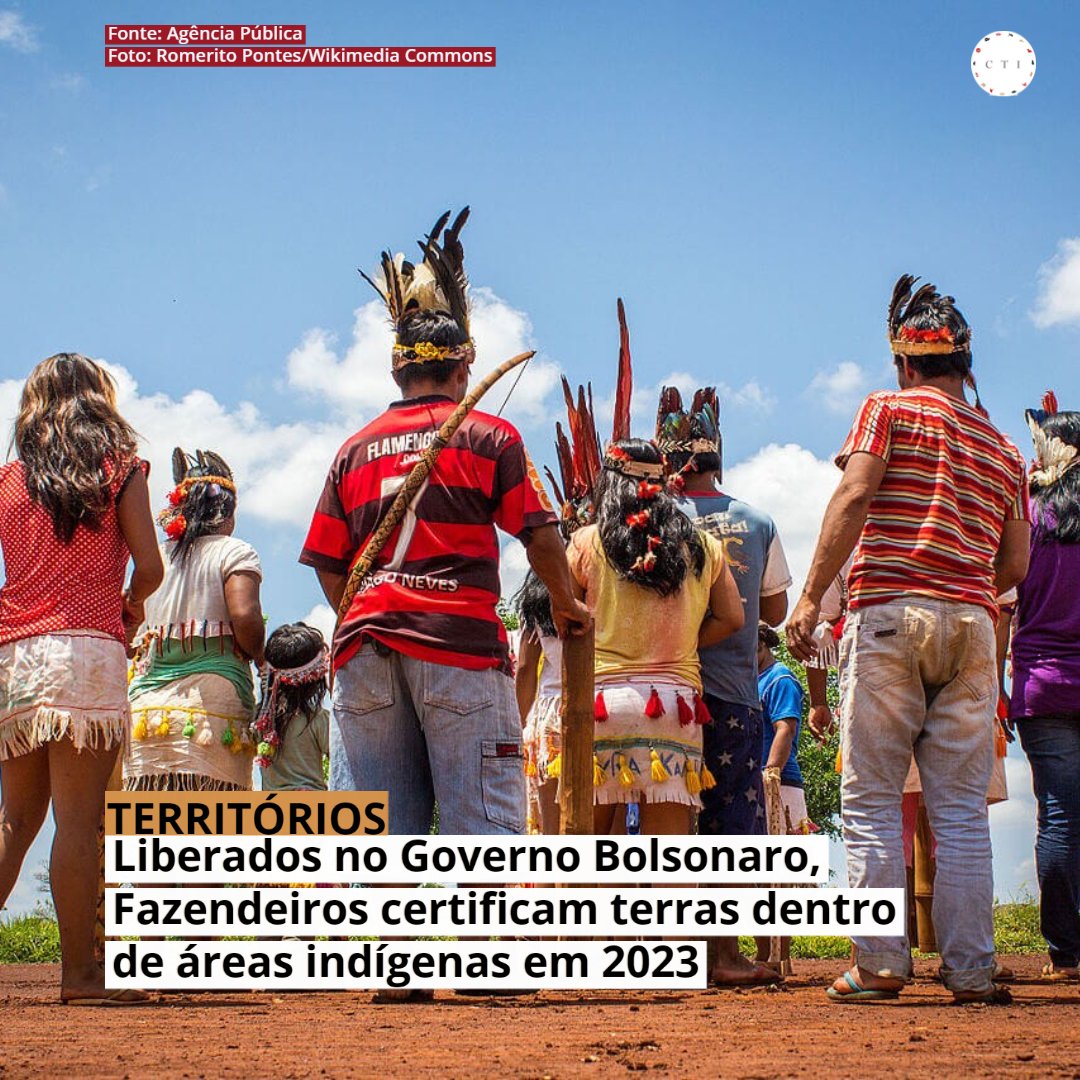cti_indigenismo's tweet photo. Via @agenciapublica: Liberados por decisão de Bolsonaro, fazendeiros conseguem registrar 30 terras privadas em áreas indígenas em 2023. A medida ainda não foi derrubada pelo Governo Lula. https://t.co/shNB7eeIKg