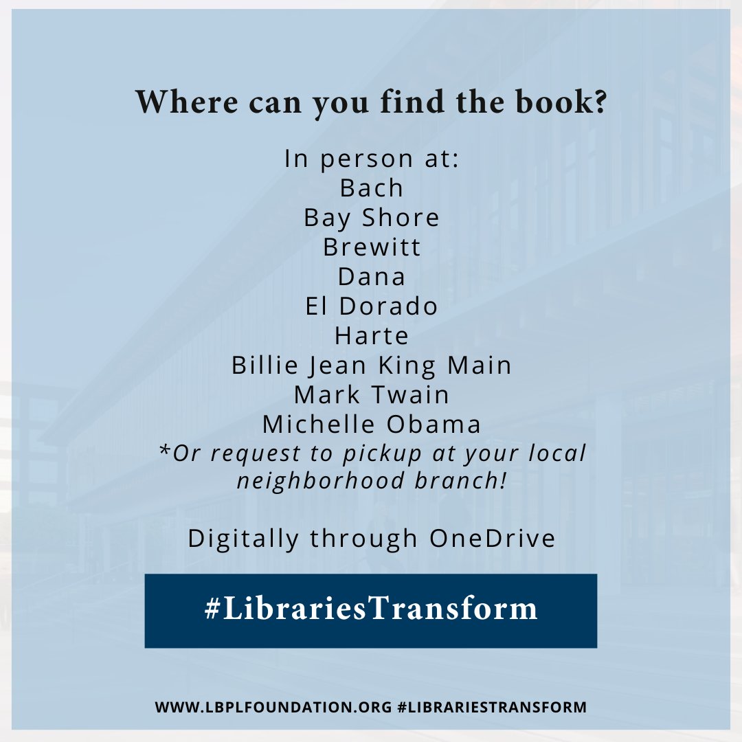 April's #NationalLibraryMonth Long Beach Leaders are Readers feature:

Cordelia Howard, <a href="/lbcitylibrary/">Long Beach Public Library</a> Dir. of Library Services from 1983-1998, recommends "The 1619 Project: A New Origin Story" by @nikolehannahjones and the <a href="/nytmag/">NYT Magazine</a> 🙌

🔗 in our bio to read her full feature!
