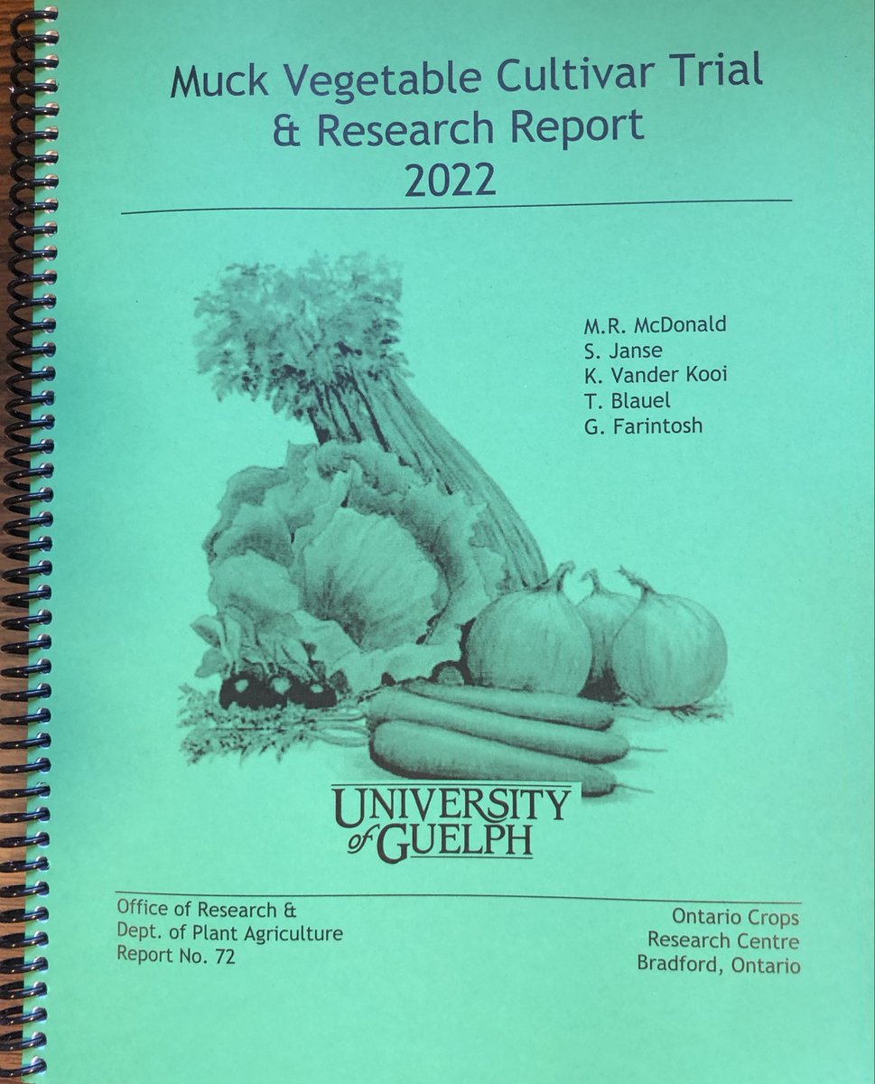 MuckIPM's tweet photo. Our 2022 Muck Vegetable Cultivar Trial &amp; Research Report (Greenbook) is now available on our website, along with our past reports: https://t.co/BUAIaSW95k https://t.co/4ICXxKRHzm