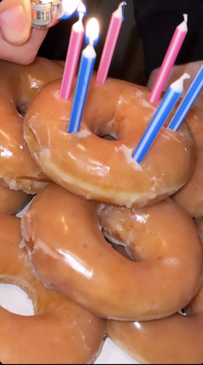 TeamK_1's tweet photo. A closer look to Kristen’s donuts birthday cake (from Jess IG story) https://t.co/MT0vI4OkIH