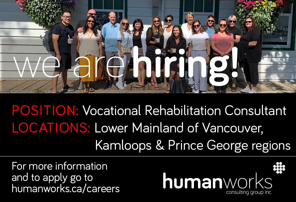 Our people are our strength! humanworks is currently seeking Vocational Rehabilitation Consultants to join our team.  Go to humanworks.ca/careers for more info and how to apply. #vocationalrehabilitation #occupationaltherapy #disabilitymanagement