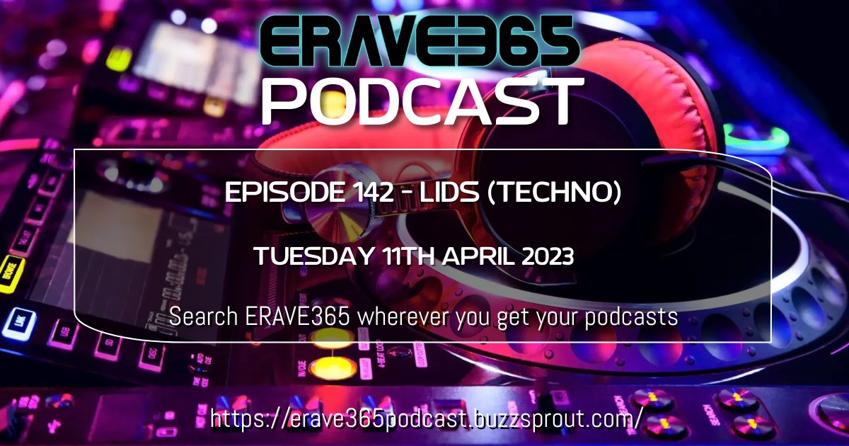 erave365's tweet photo. Episode 142 of the ERAVE365 #podcast 🕺🏻

Deep, dark #techno from a deep, dark man as Lids serves up his latest offering 😈

Search ERAVE365 wherever you get your podcasts, or click the link below to listen 🎧

https://t.co/PRa4dEc9km https://t.co/JpXAC24piU