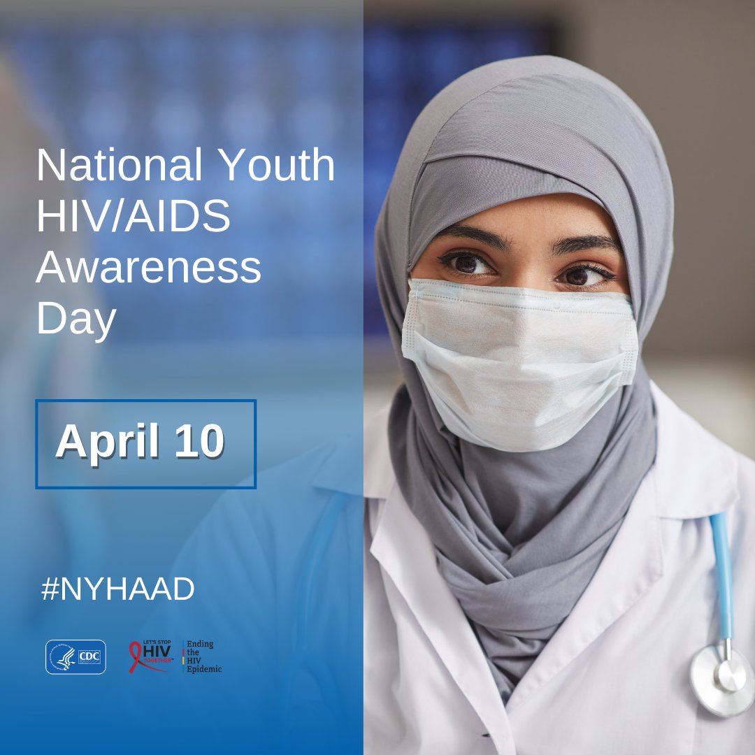Today we recognize the impact of HIV on young people. Health care providers play an essential role in ending HIV stigma and helping youth stay healthy through HIV testing, prevention, and treatment. CDC’s #HIVNexus has resources to help: bit.ly/3LcAYZD.  #NYHAAD