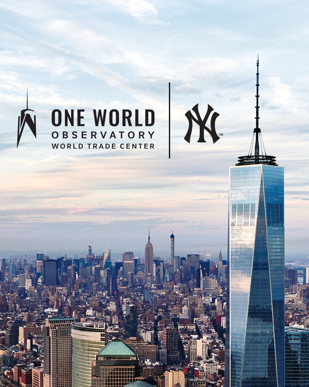 One World Observatory on X: Enjoy breathtaking views at One World  Observatory and cheer on the Yankees at Yankee Stadium with our VIP  package! ⚾🏙️ Click the link in bio to get