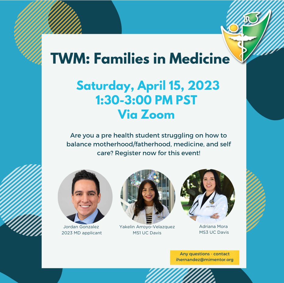 Check out (4/15) TWM: Families in Medicine mimentor.org/posts/34891354…