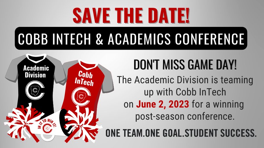 Don’t miss this amazing conference! Register today! #CobbSummerCon #cobbdigitaltransformation #ccsd