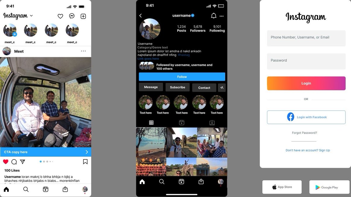 Longrocker's tweet photo. One step at a time. Leaning #figma

My first attempt to build #instagram  page in Figma

#figma #productdesign https://t.co/cAkjWMl3Mr