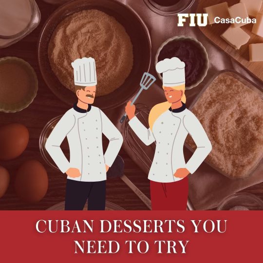 CasaCuba_FIU's tweet photo. Check out these yummy Cuban desserts! 🍰Let us know in the comments which one you'll be trying out!🇨🇺
#CubaLove
#CubanCommunity
#Cuba #Florida
#CubanosEnMiami
#CubanArt
#CubanCulture
https://t.co/rTLpvbEmL8
https://t.co/5wtySrexyL
https://t.co/J8kAaXfn6m https://t.co/bNaANSa4lQ