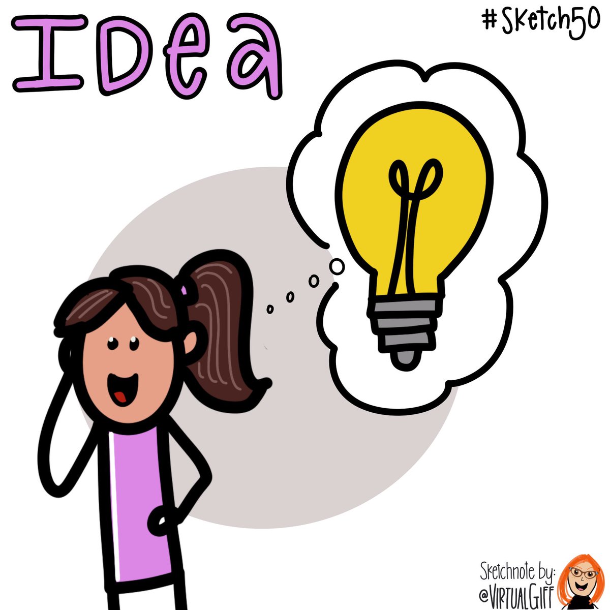 VirtualGiff's tweet image. #sketch50 day 10
Idea
#TodayISketchnotED