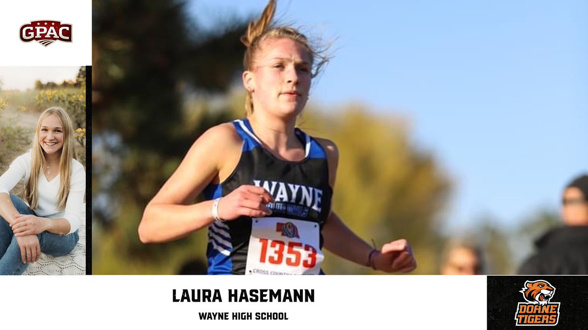 🚨🐯 ALERT!!!🚨 We are blessed to announce that Laura Hasemann of Wayne is going to be a Doane Tiger!!! We are so thankful she will be apart of the Doane Family and can't wait til this fall. <a href="/DoaneTrackXC/">DoaneTrackXC</a> <a href="/DoaneTrack/">Ed Fye</a> <a href="/DoaneAthletics/">Doane Tigers 🐯</a>