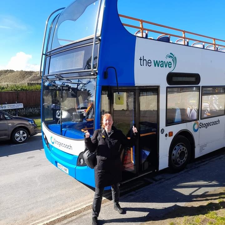 sardaven's tweet photo. Lovely trip on the open topper @stagecoachsouthwest https://t.co/9m9n18YGkC